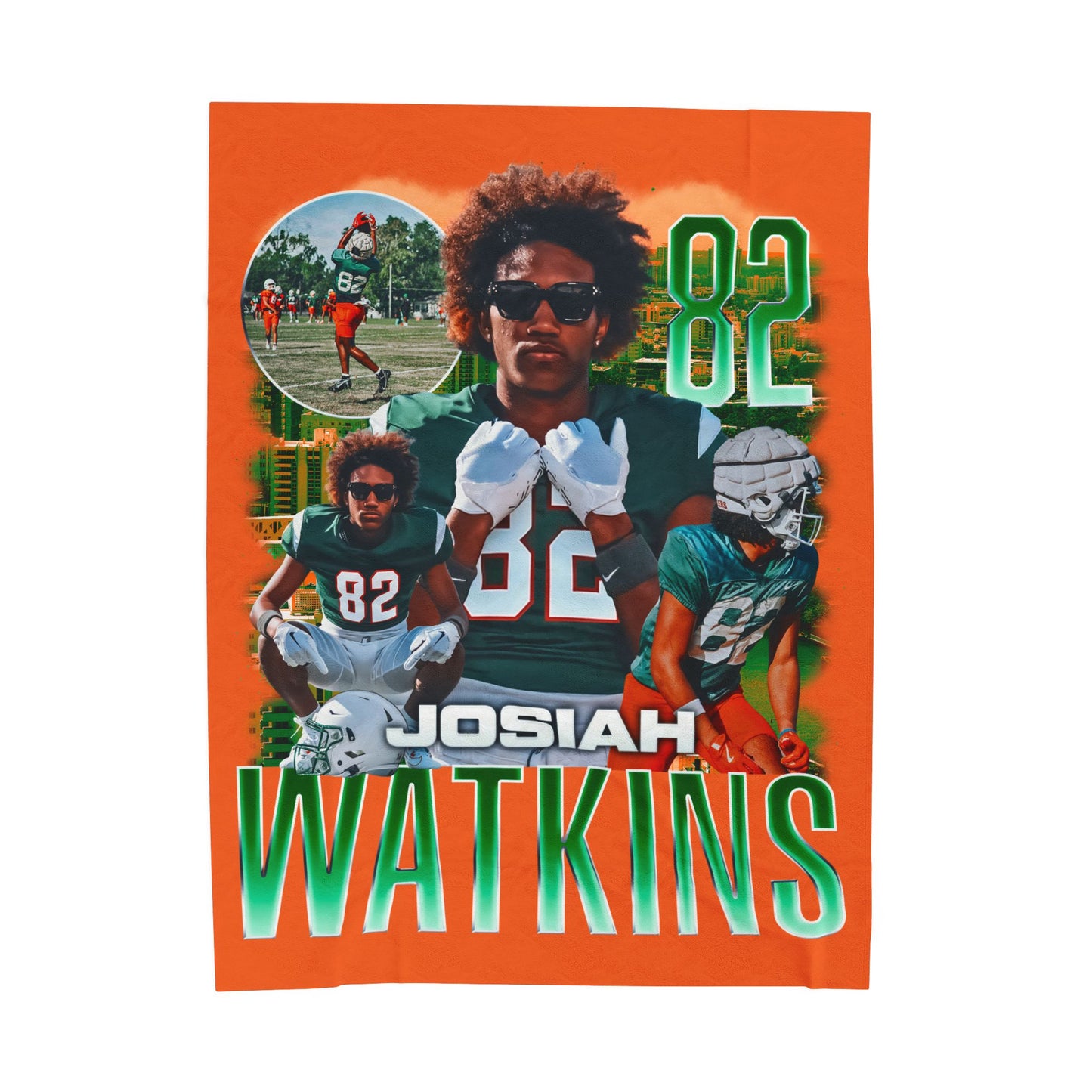 Josiah Watkins 60"-80" Plush Blanket