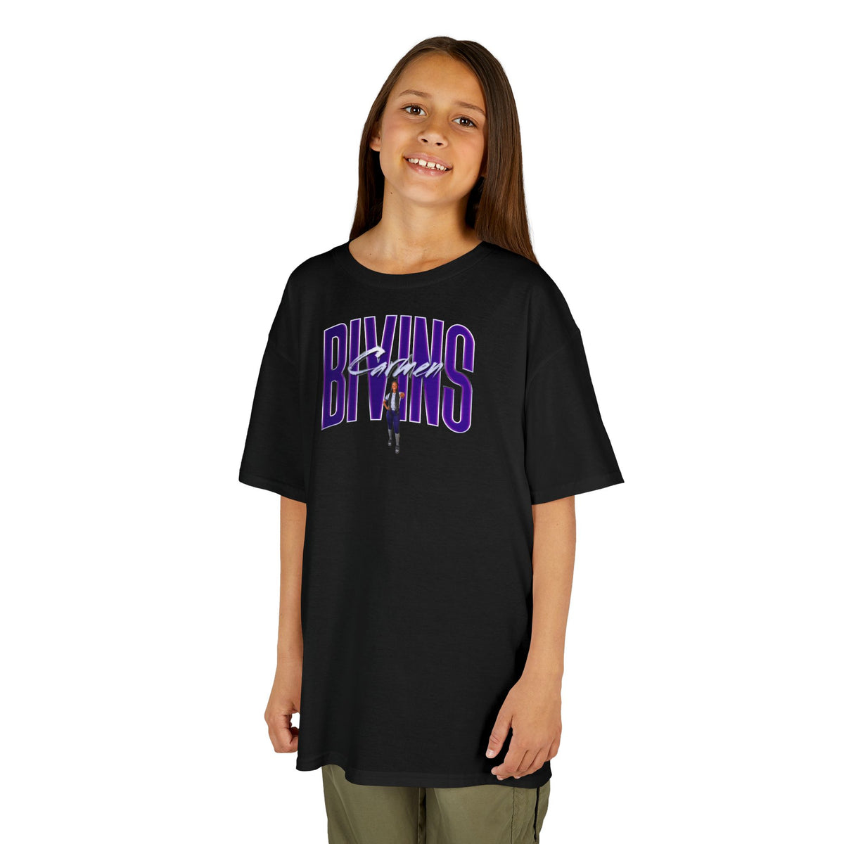 Carmen Bivins Big Last Name Kids Tee