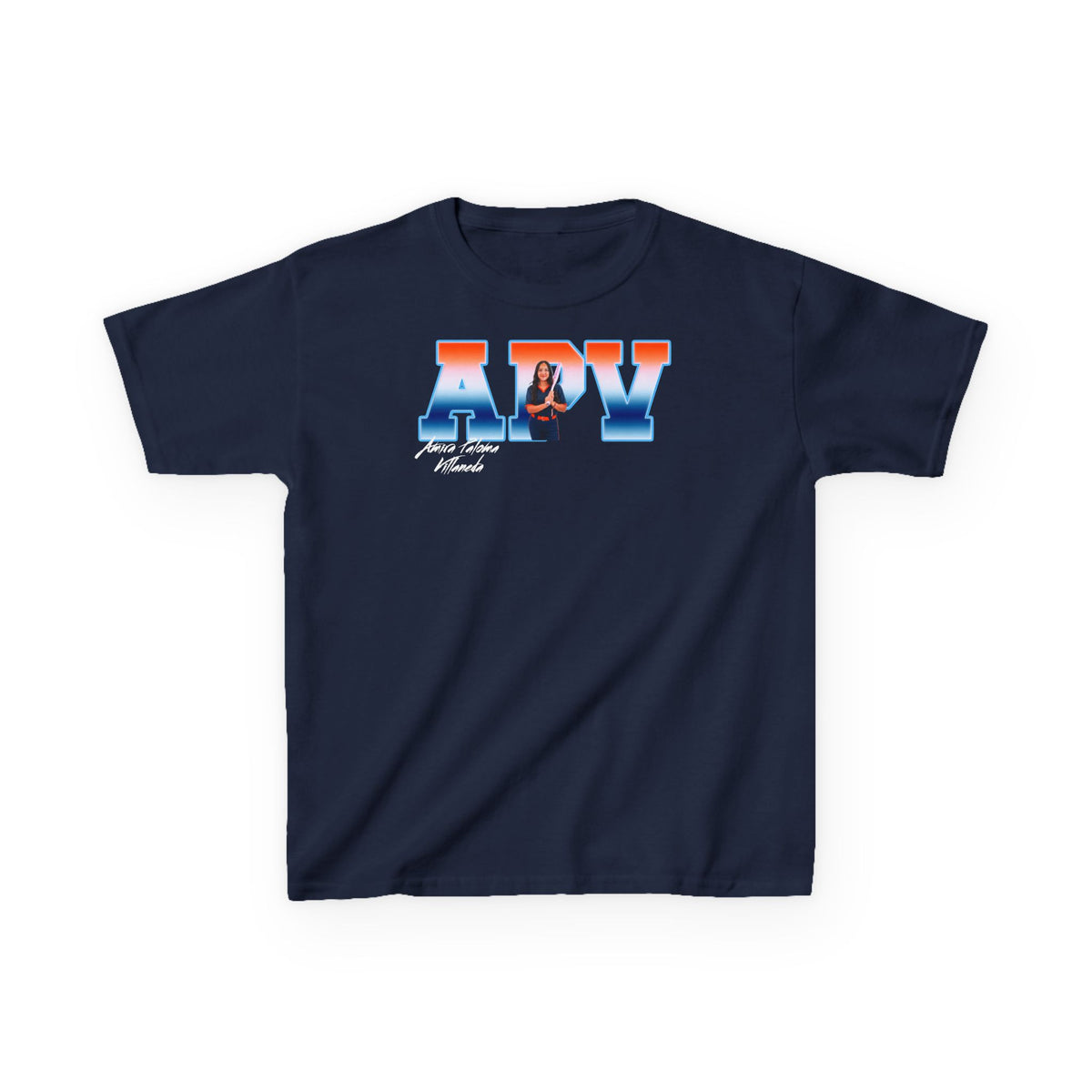 Amira Paloma Villaneda Big Initials Kids Tee