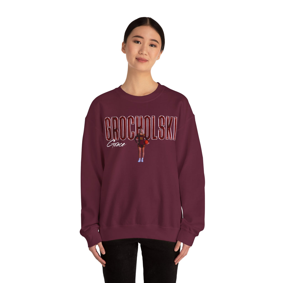 Grace Grocholski Big Last Name Crewneck Sweatshirt