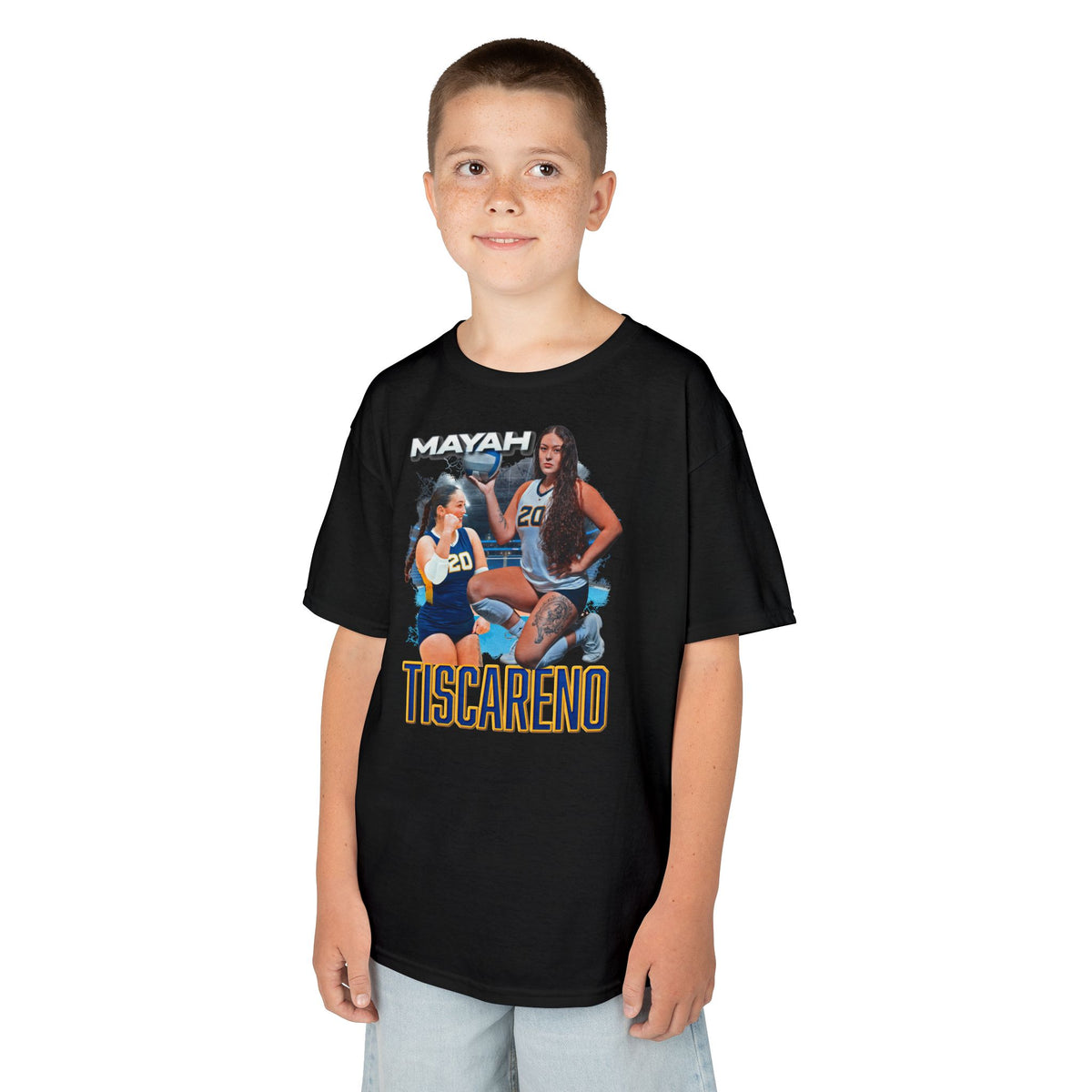 Mayah Tiscareno White & Colored Combo Kids Tee