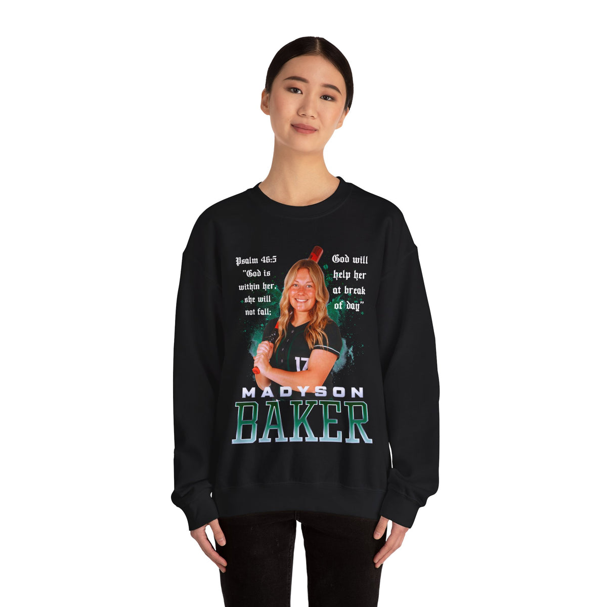 Madyson Baker Featured Quote Crewneck Sweatshirt