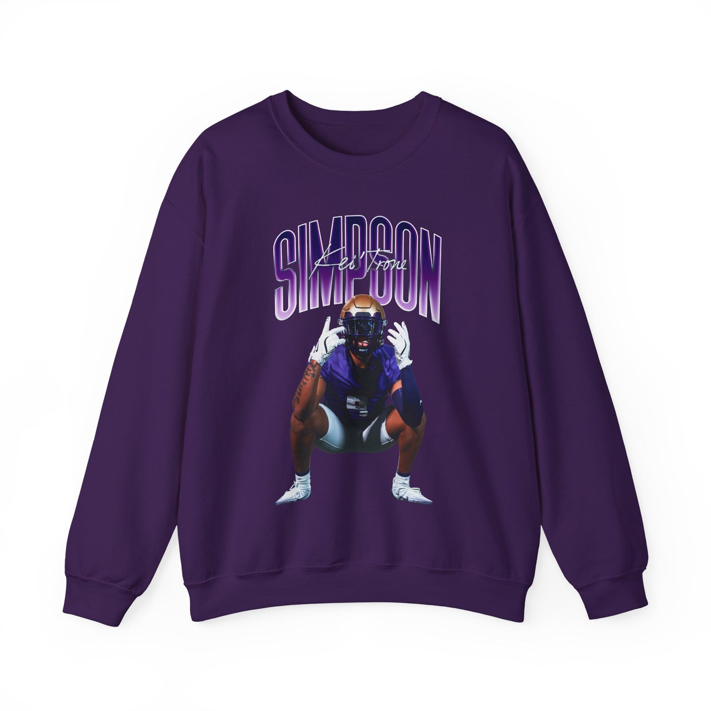 Kei'Trone Simpson Big Last Name Crewneck Sweatshirt