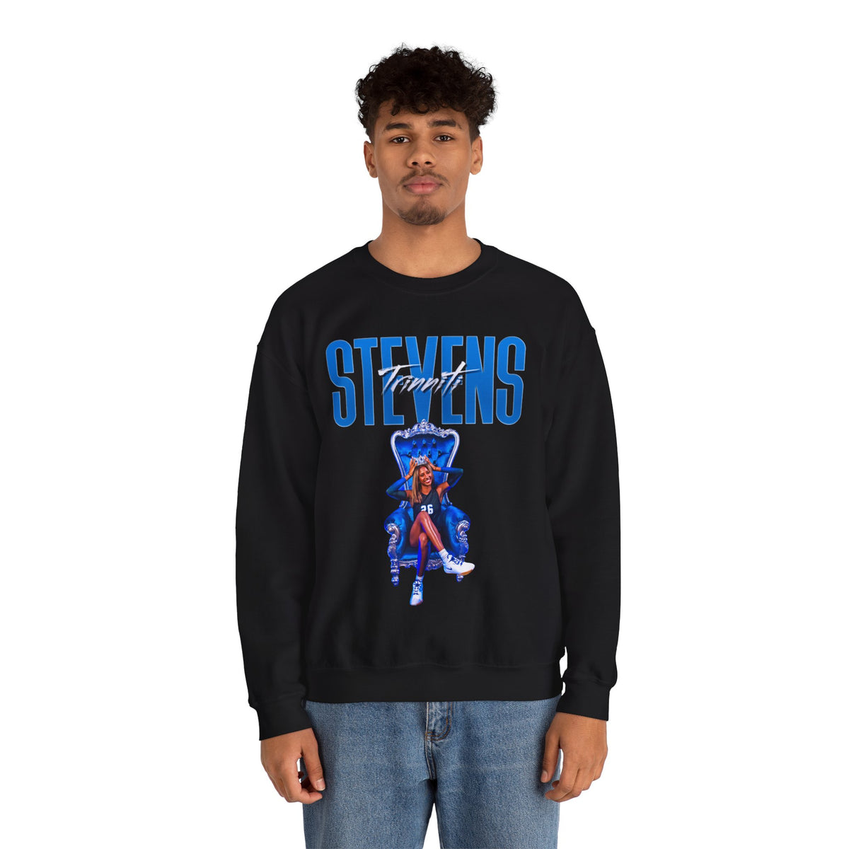 Trinniti Stevens Curved Combo Crewneck Sweatshirt