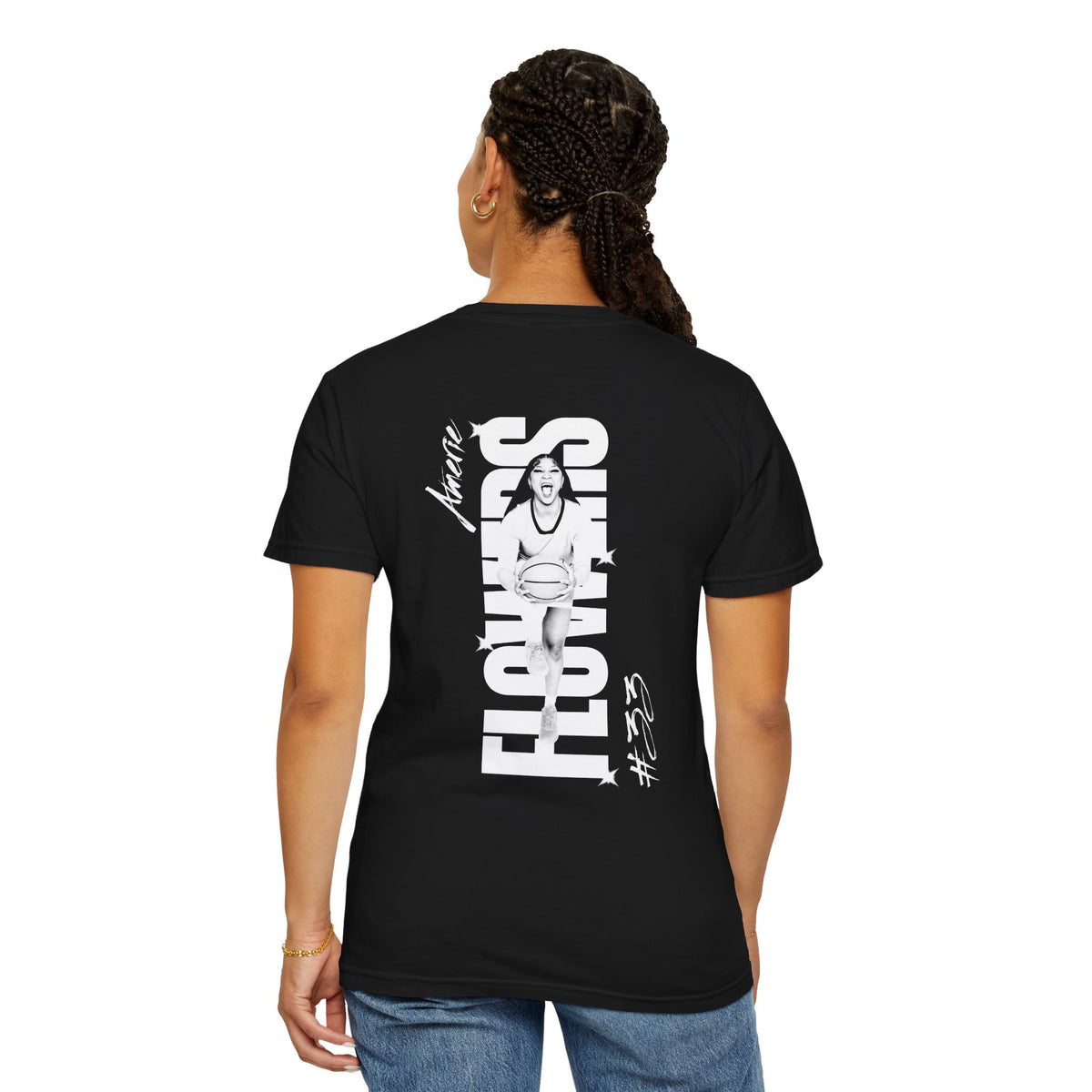 Amerie Flowers Vintage Blackout Premium Tee
