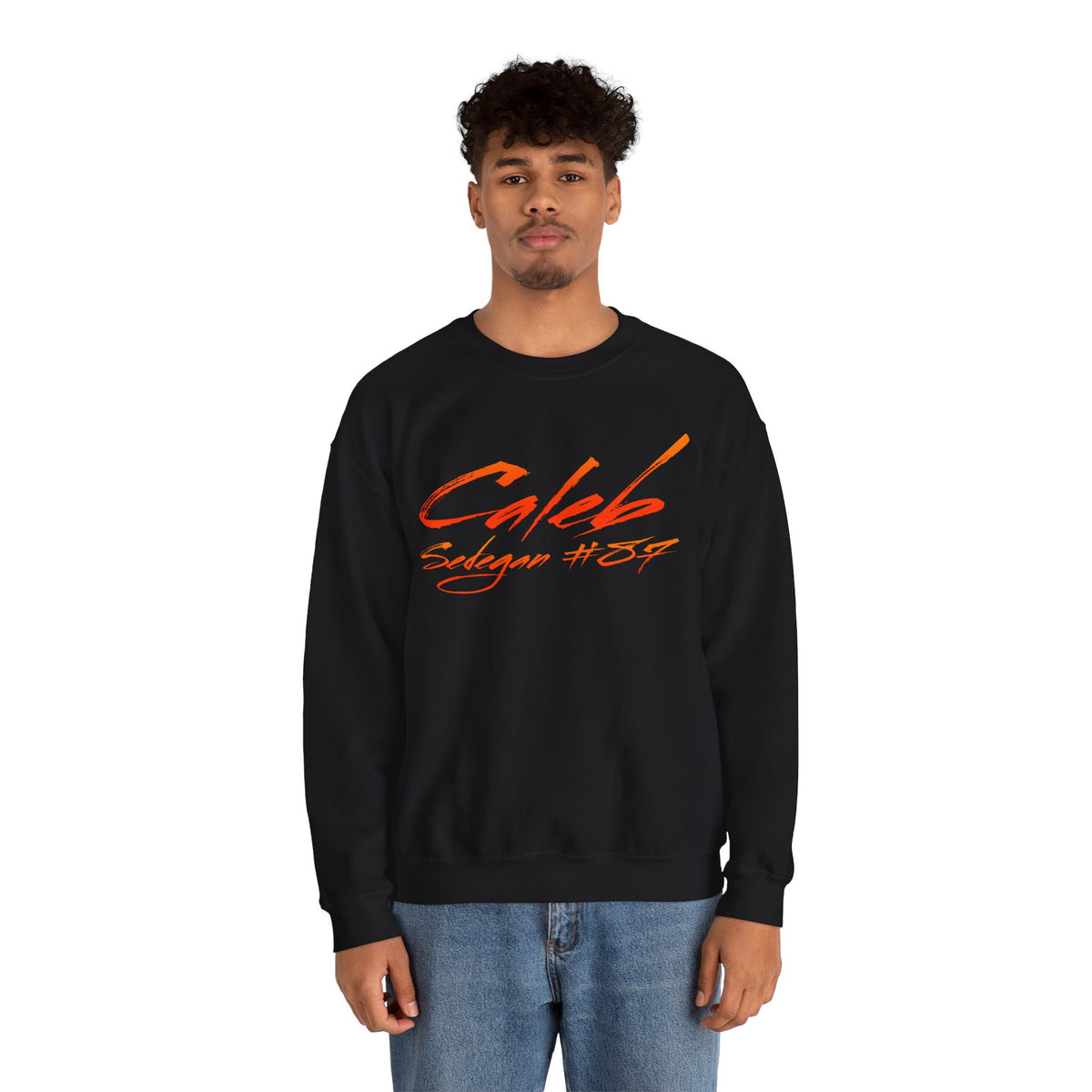 Caleb Sedegan Cursive Name & Number Crewneck Sweatshirt