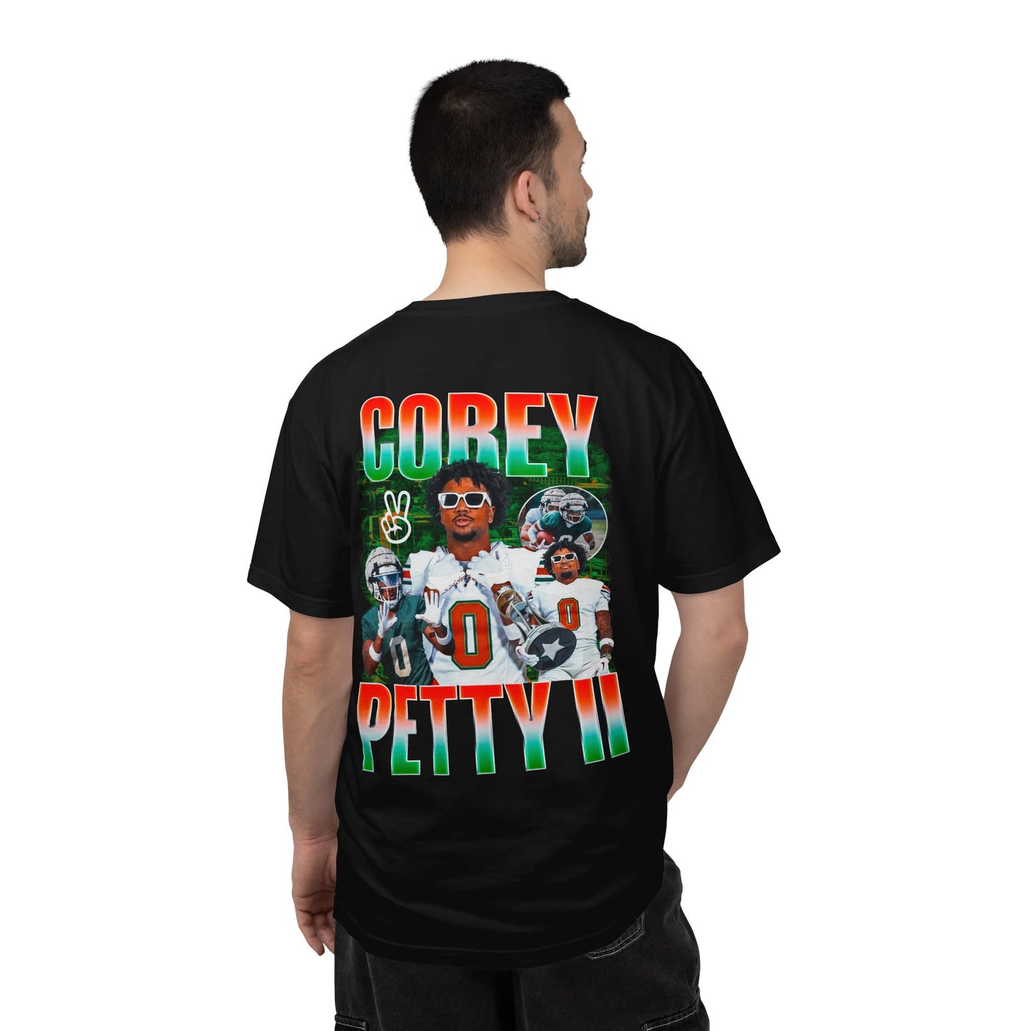 Corey Petty II Logo Front & Back Premium Tee