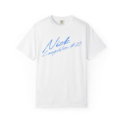 Nick Laughlin Cursive Name & Number Premium Tee