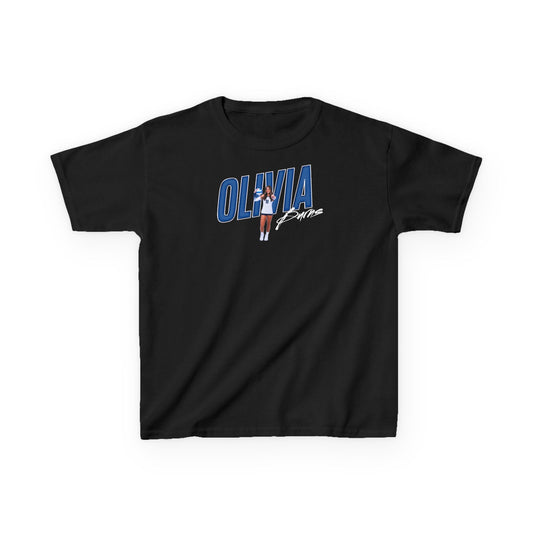 Olivia Burns Cursive Combo Colored Kids Tee