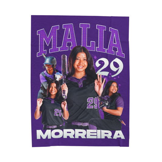 Malia Morreira First Name Highlight 60"-80" Plush Blanket