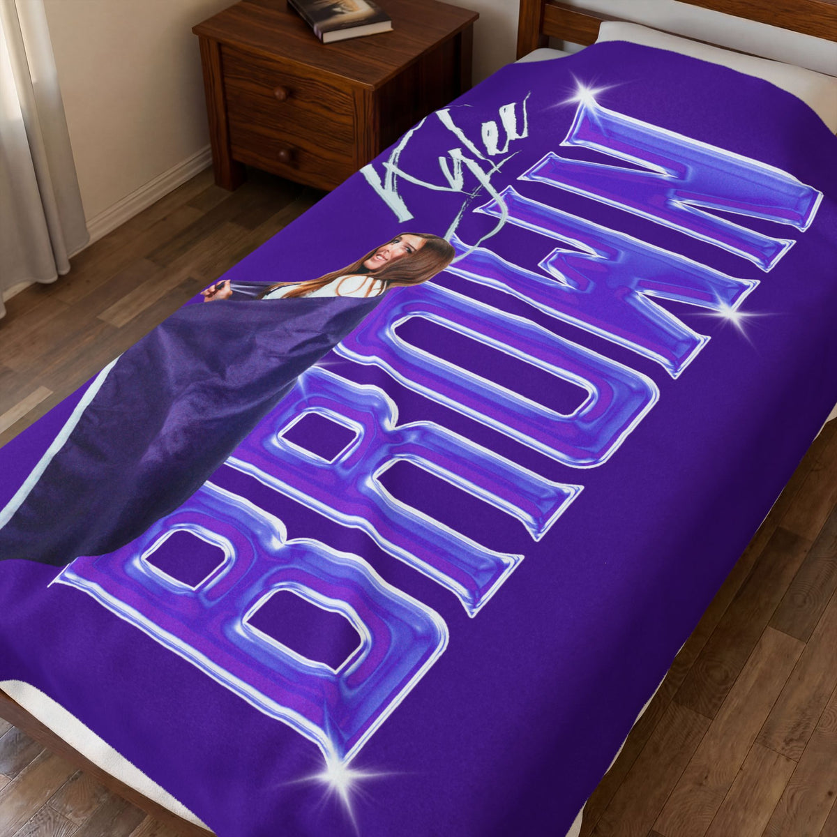 Kylee Brown 60"-80" Plush Blanket