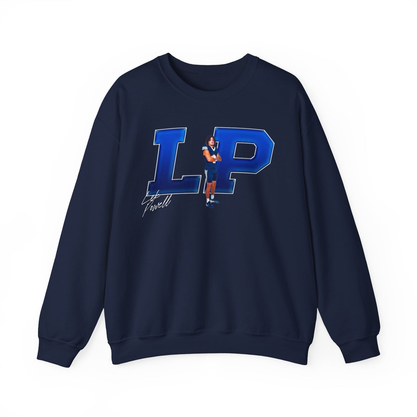 Lek Powell Big Initials Crewneck Sweatshirt