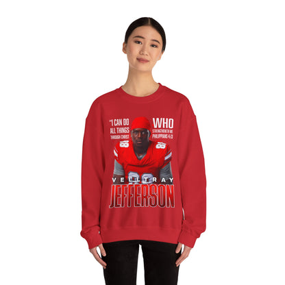 Velltray Jefferson Featured Quote Crewneck Sweatshirt