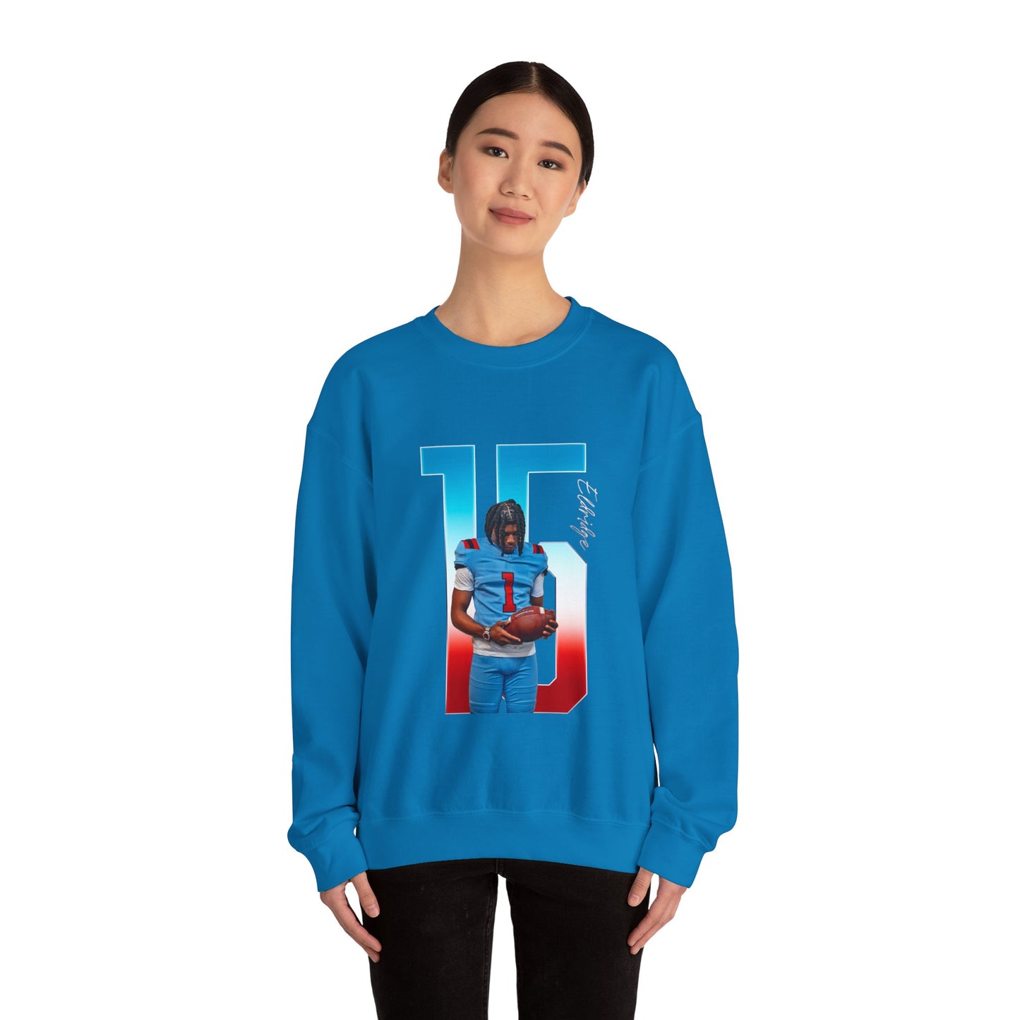 Tyrell Eldridge Player Icon Number Crewneck Sweatshirt