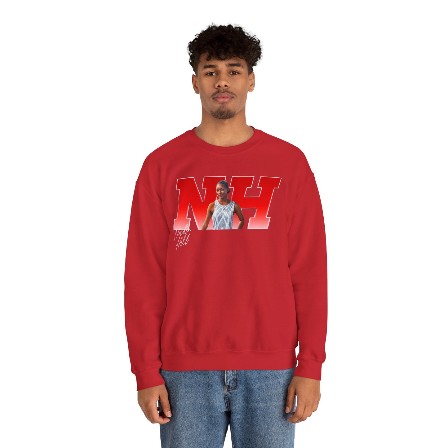 Nadia Hill Big Initials Crewneck Sweatshirt