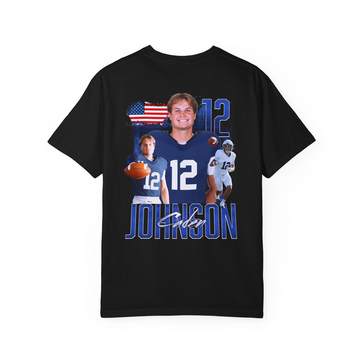 Caden Johnson Logo Front & Back Premium Tee