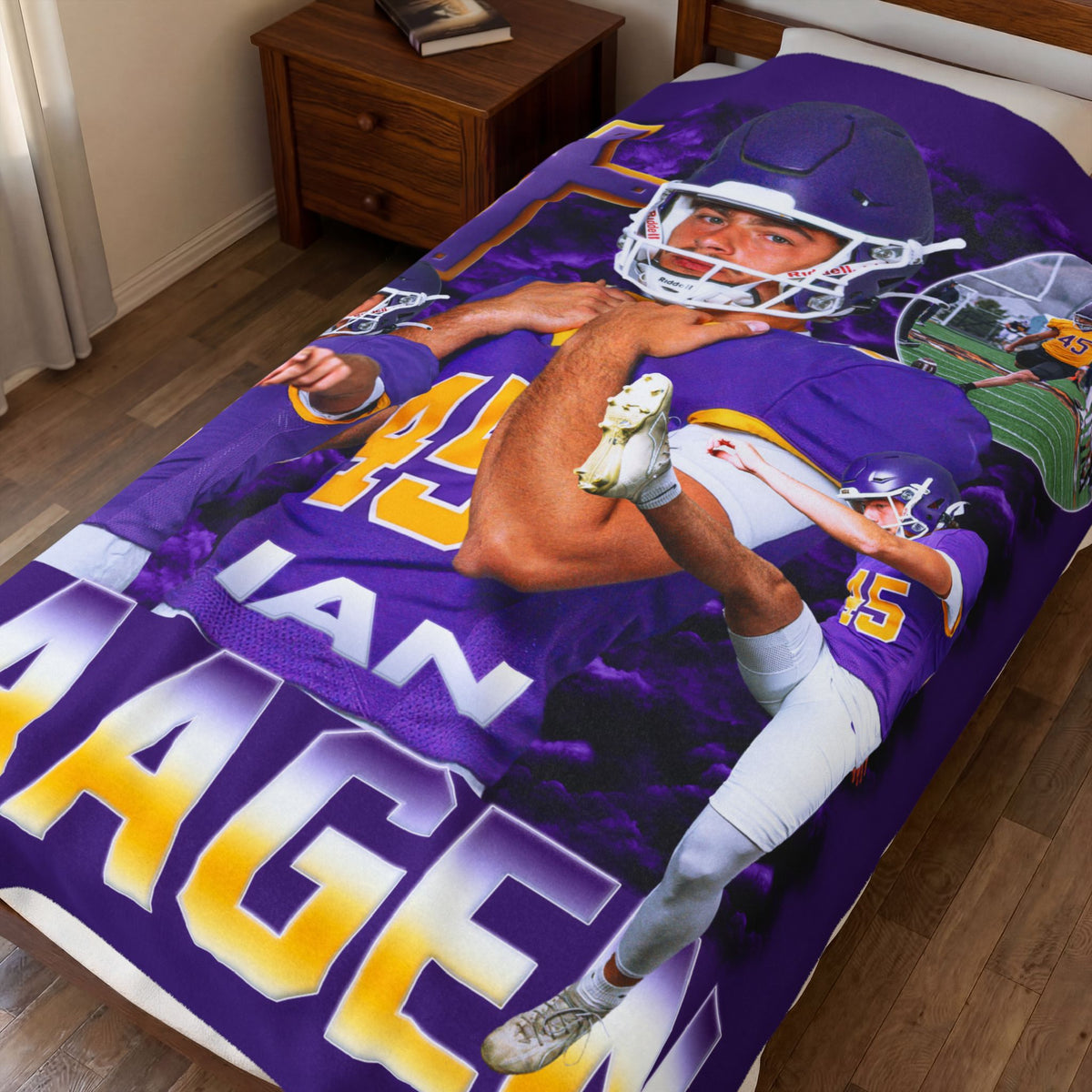 Ian Haagen 60"-80" Plush Blanket
