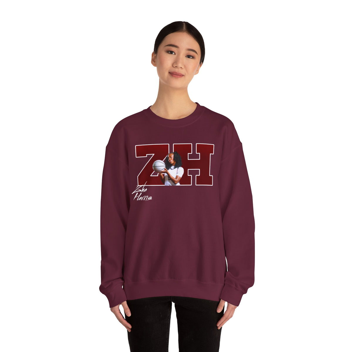 Zha Harris Big Initials Crewneck Sweatshirt
