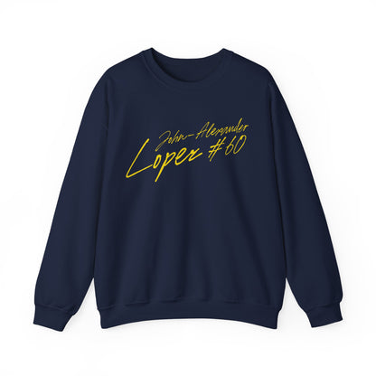 John-Alexander Lopez Cursive Name & Number Crewneck Sweatshirt