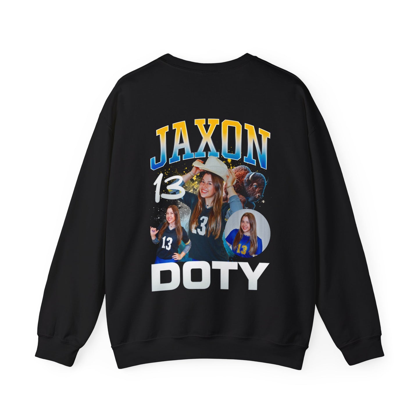 Jaxon Doty Logo Front & Back Crewneck