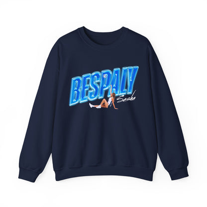 Sasha Bespaly Cursive Combo Colored Crewneck Sweatshirt