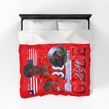 Alan Gbee 60"-80" Plush Blanket