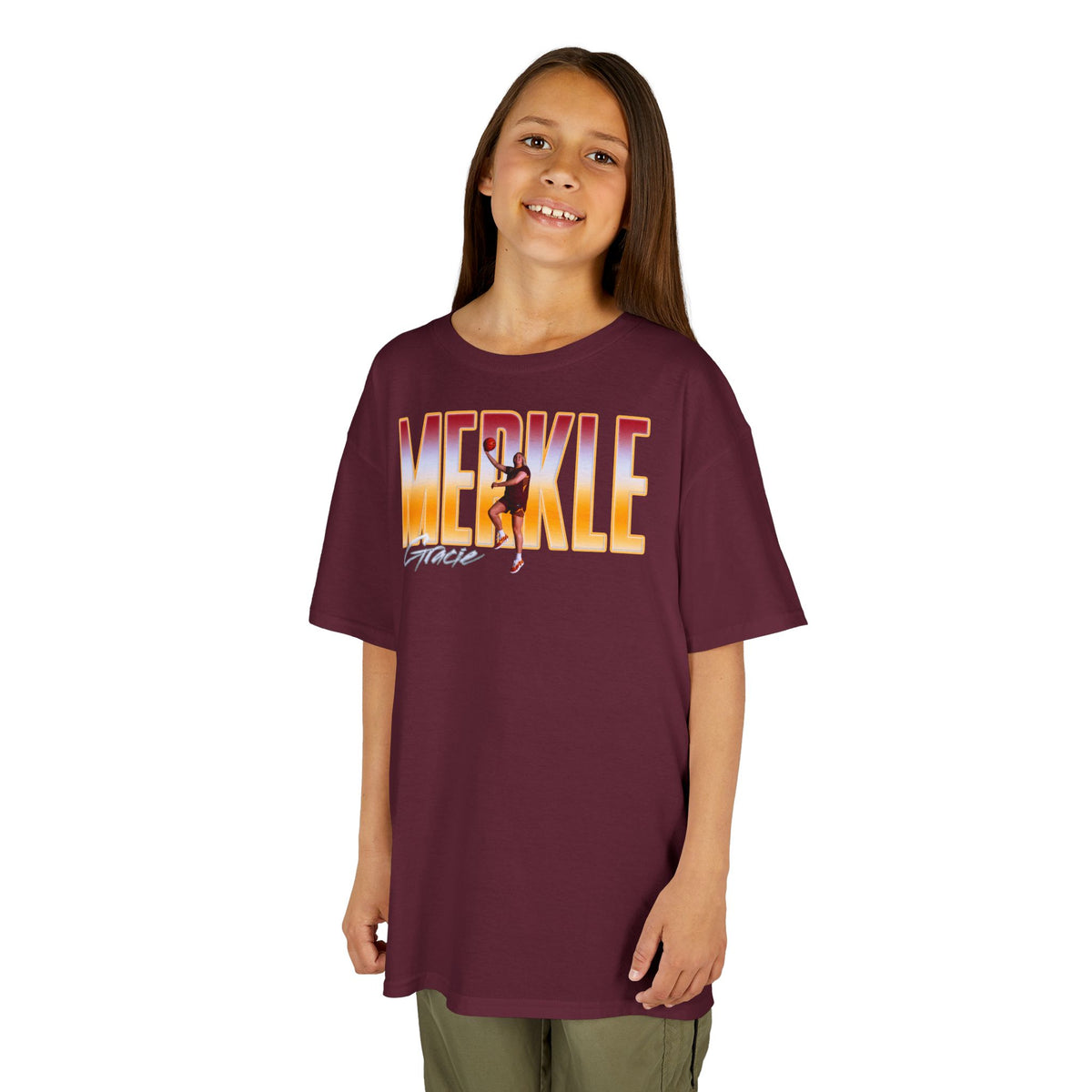 Gracie Merkle Big Last Name Kids Tee