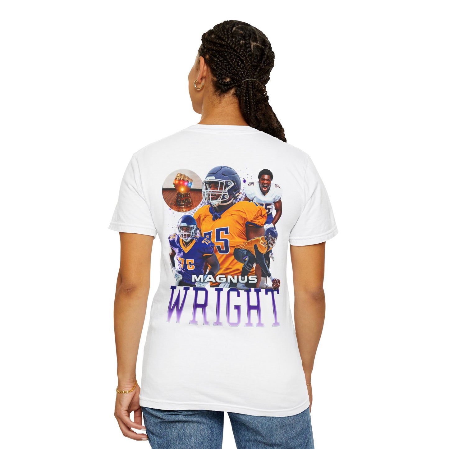 Magnus Wright Logo Front & Back Premium Tee