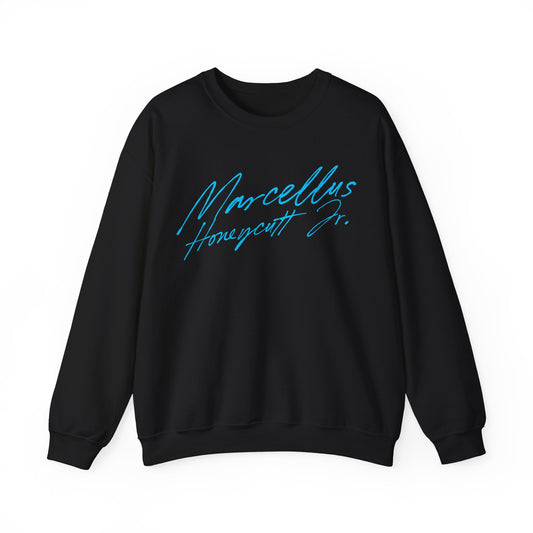 Marcellus Honeycutt Jr. Cursive Crewneck Sweatshirt