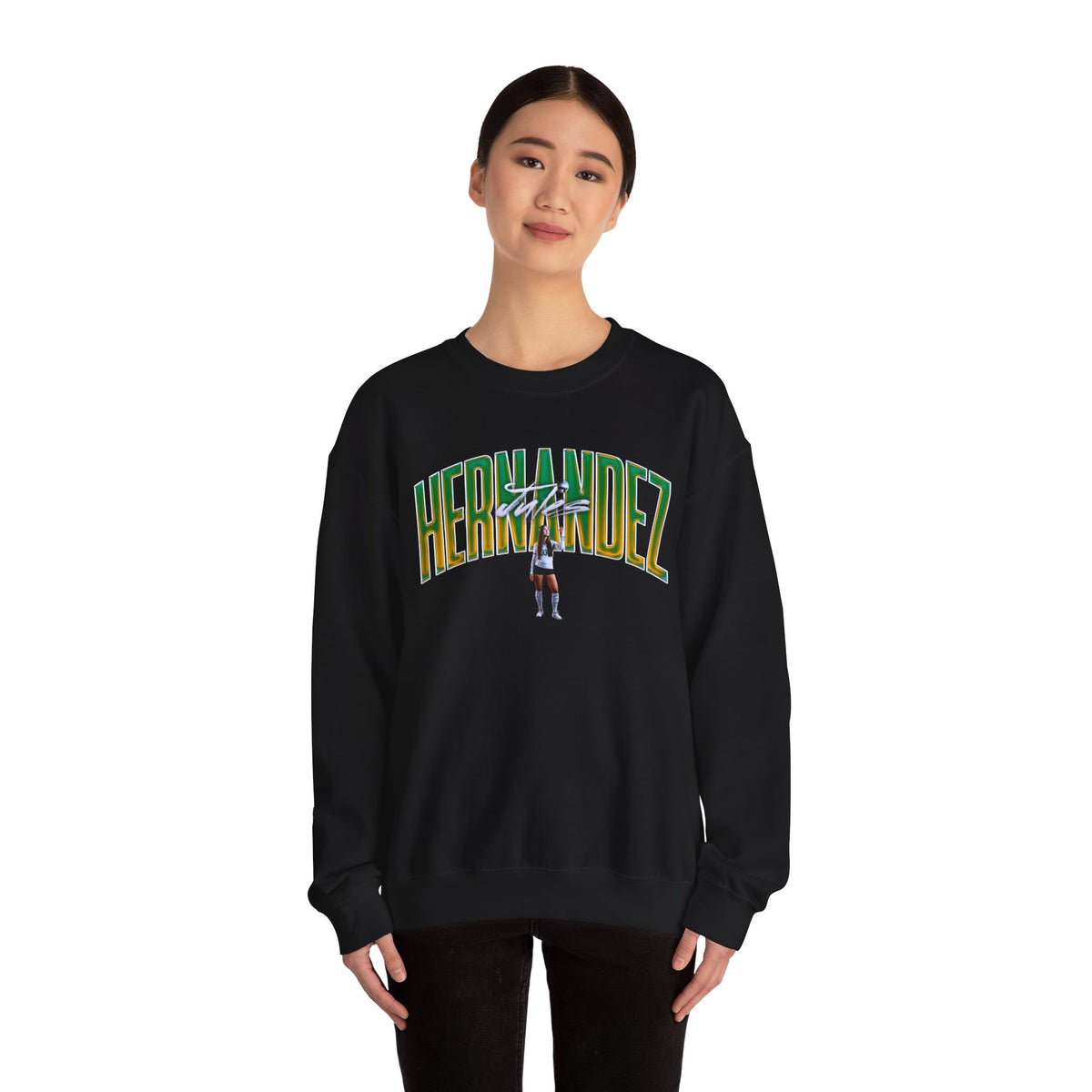 Jules Hernandez Cursive Name & Number Crewneck Sweatshirt