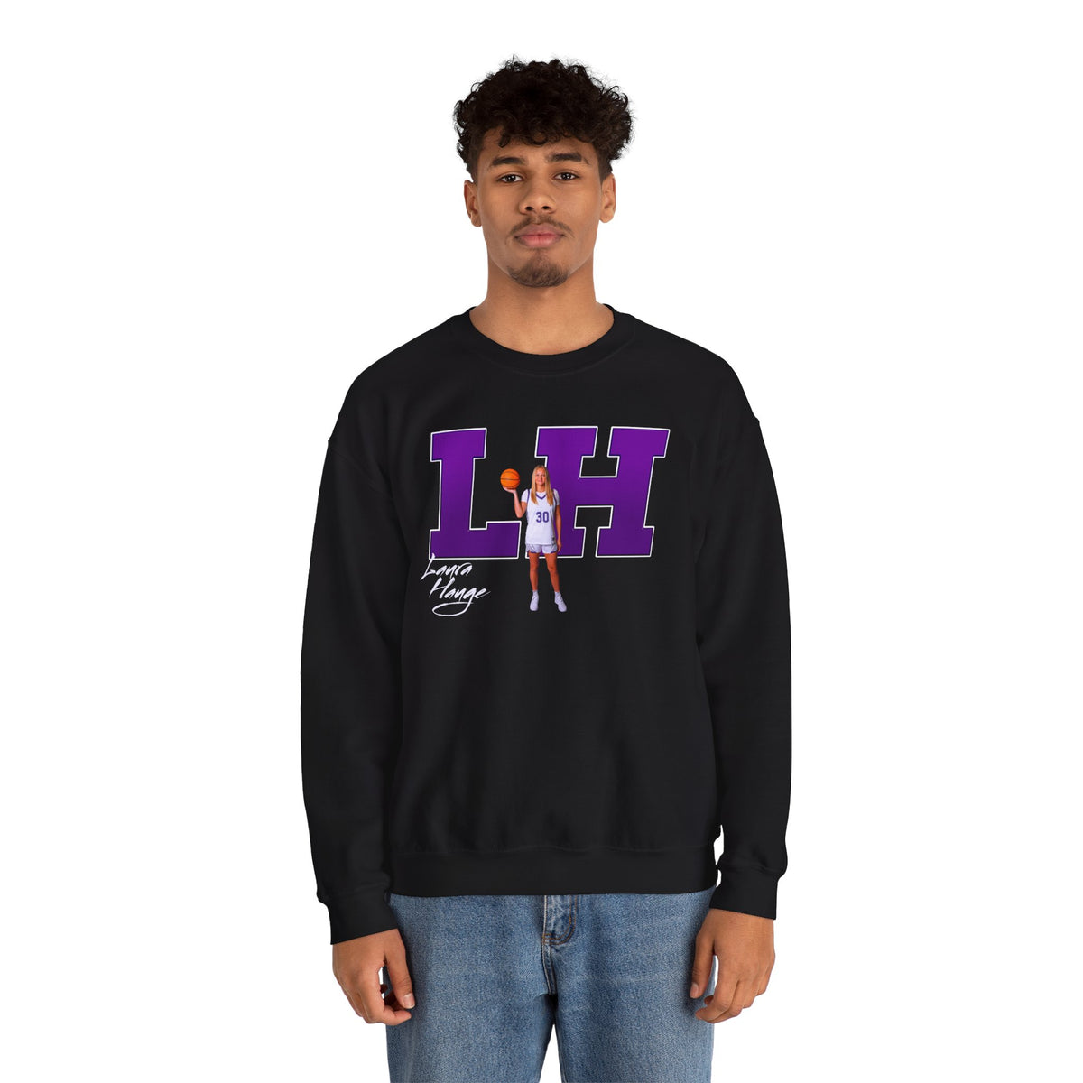 Laura Hauge Big Initials Crewneck Sweatshirt