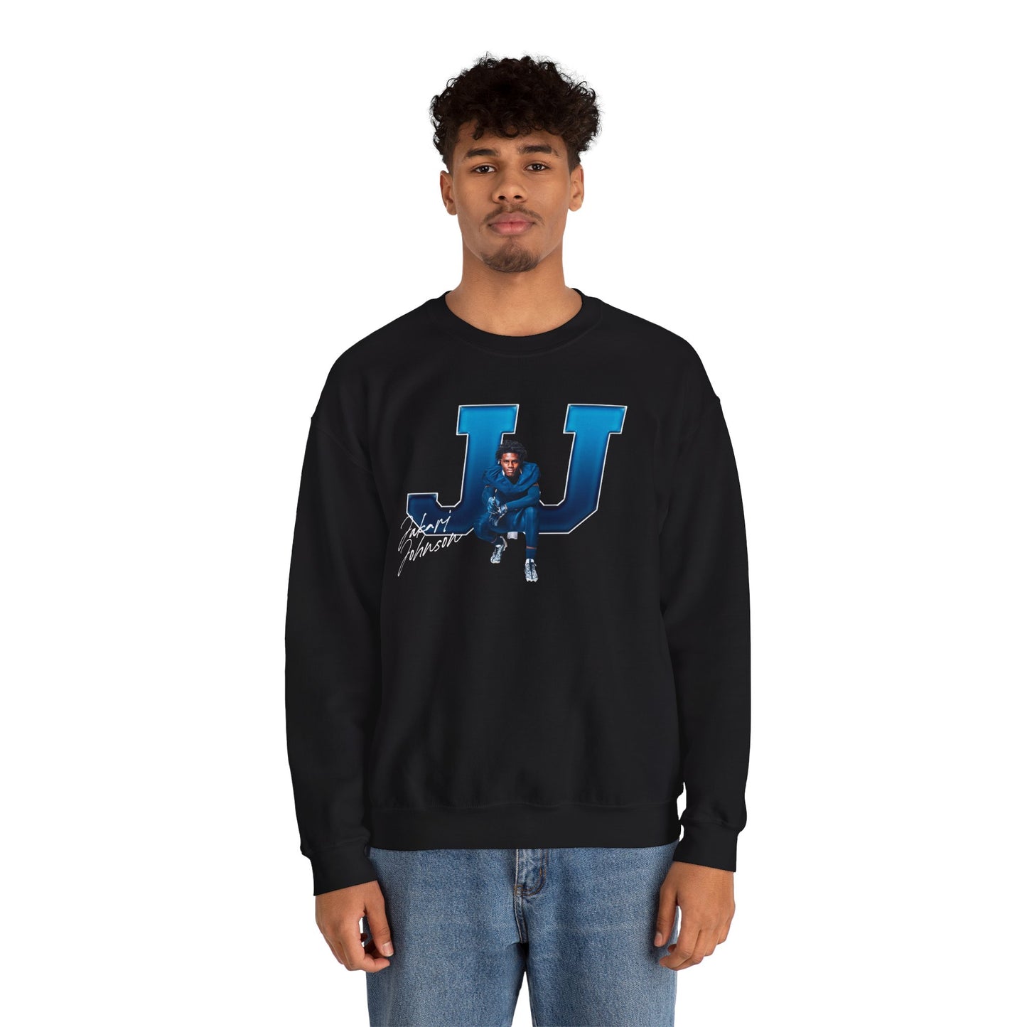 Jakari Johnson Big Initials Crewneck Sweatshirt