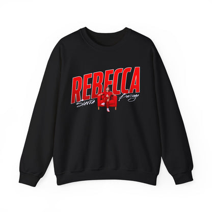 Rebecca Sierra-Burciaga Cursive Combo Colored Crewneck Sweatshirt