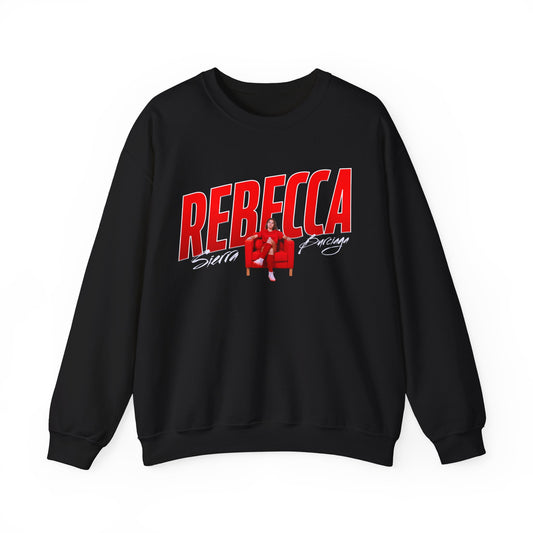 Rebecca Sierra-Burciaga Cursive Combo Colored Crewneck Sweatshirt