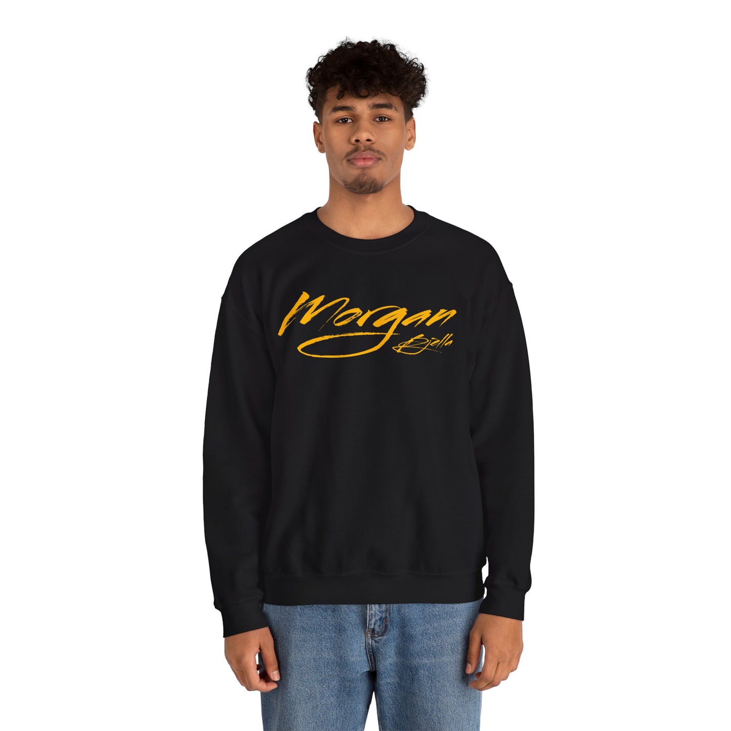 Morgan Bjella Cursive Crewneck Sweatshirt