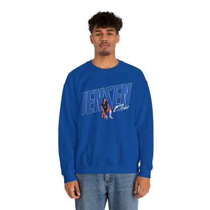 Elise Jensen Cursive Combo Crewneck Sweatshirt