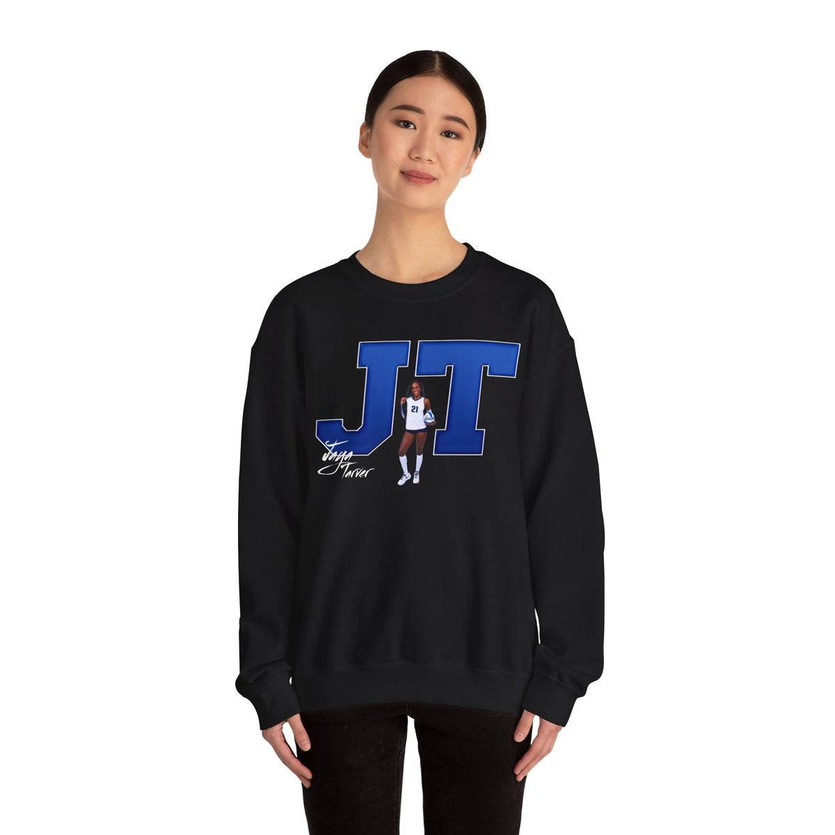 Jaya Tarver Big Initials Crewneck Sweatshirt