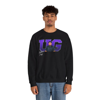Uelese Grey Big Initials Crewneck Sweatshirt