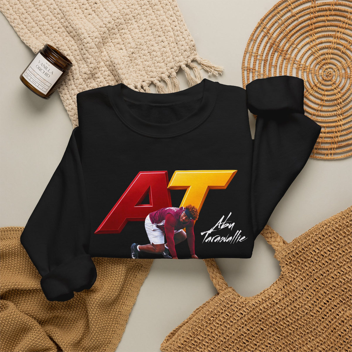 Abu Tarawallie Featured Logo Crewneck Sweatshirt