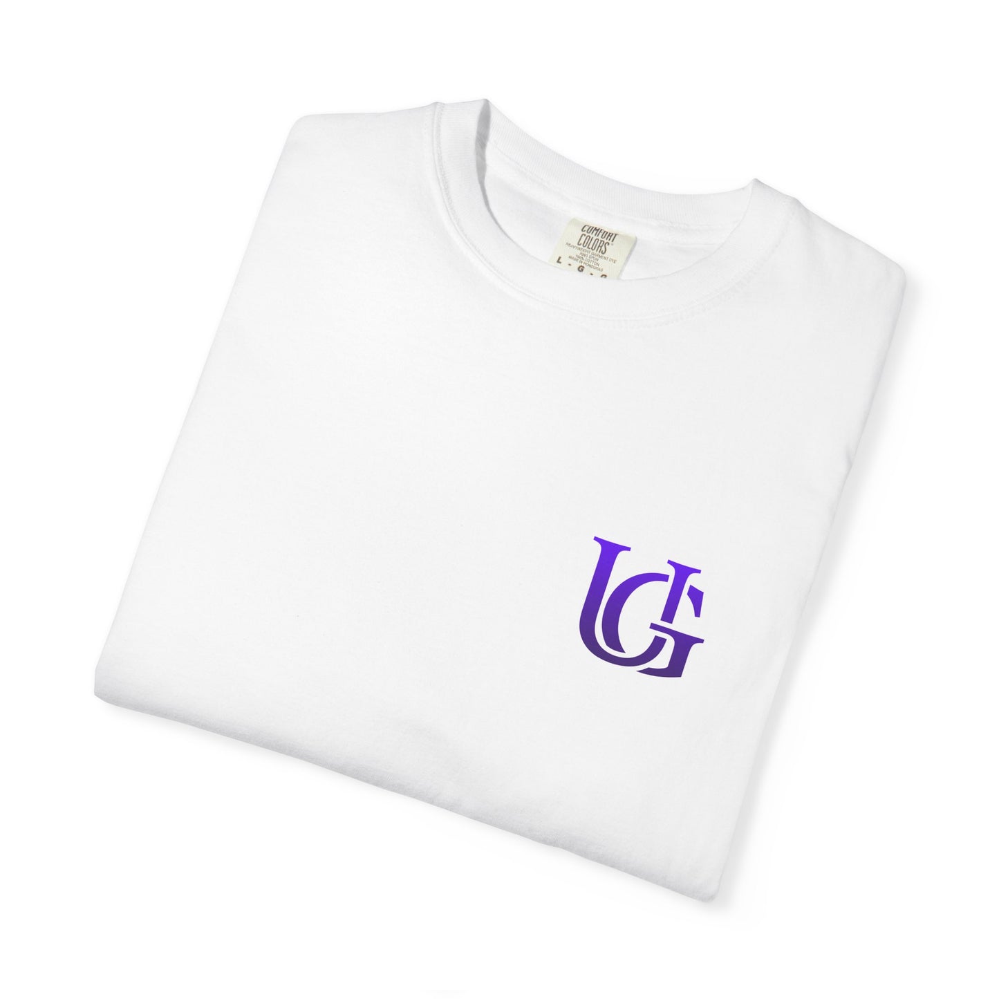 Uelese Grey Logo Front & Back Premium Tee
