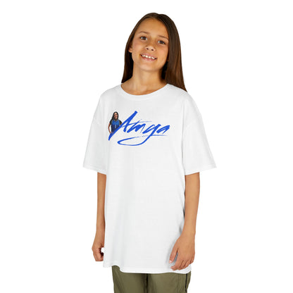 Amya McLeod Cursive Name & Number Kids Tee