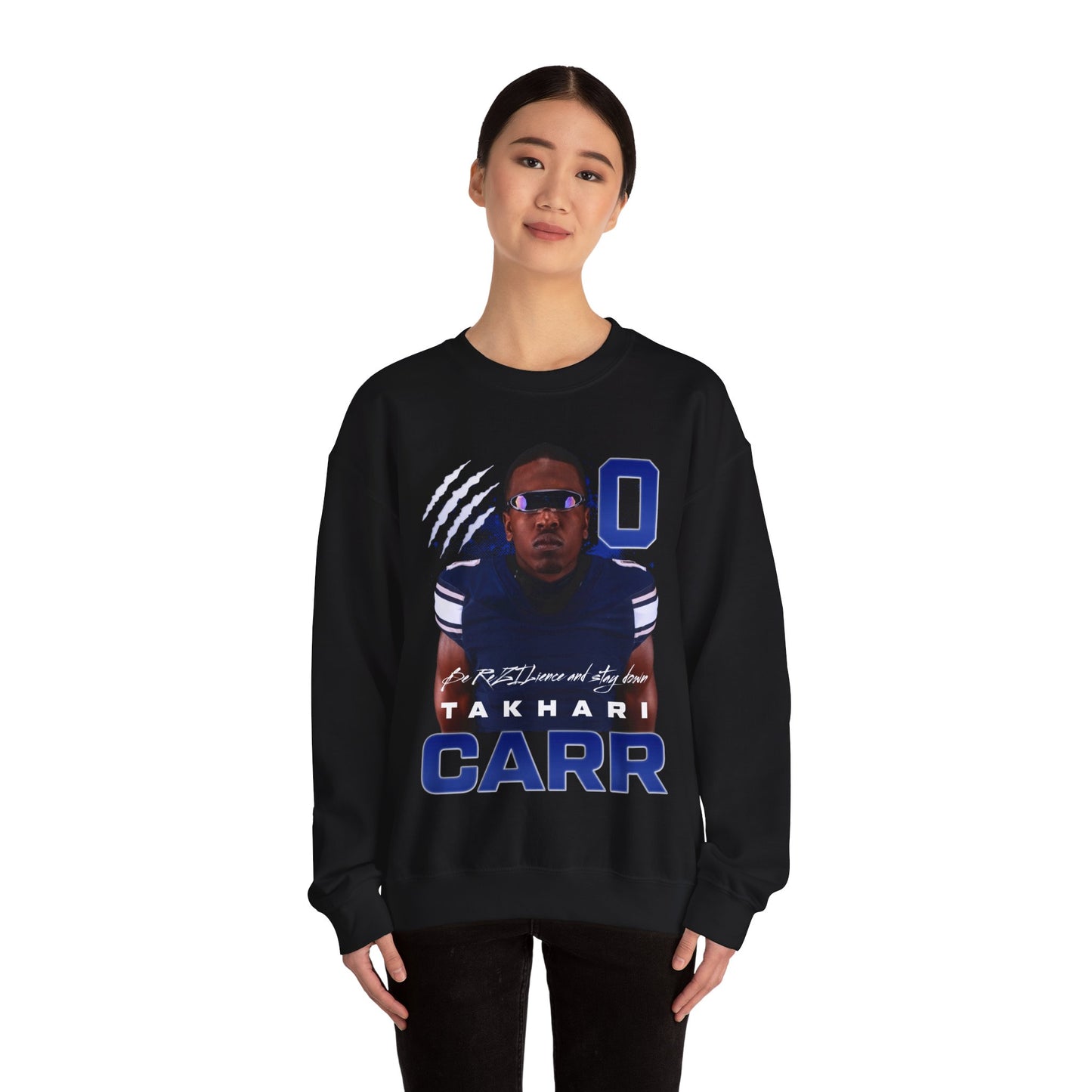 Takhari Carr Featured Quote Crewneck Sweatshirt