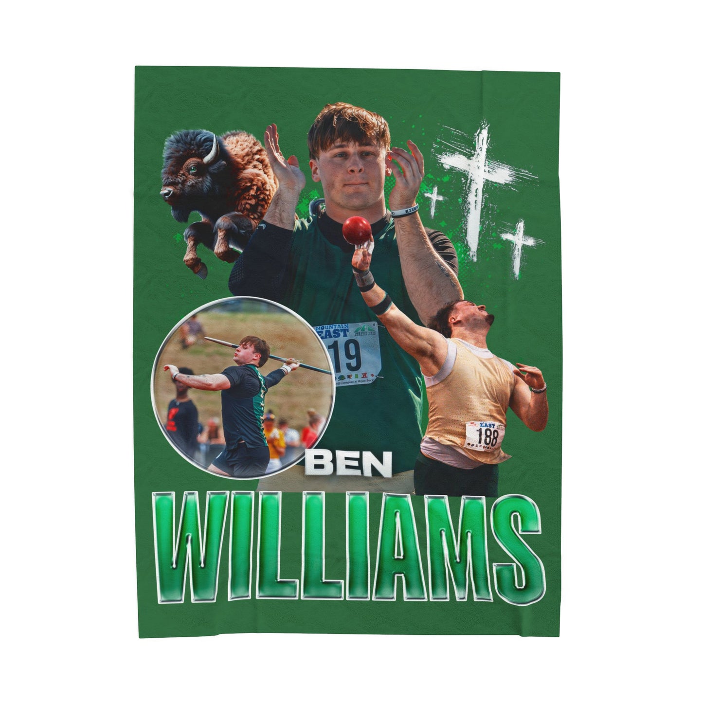 Ben Williams 60"-80" Plush Blanket