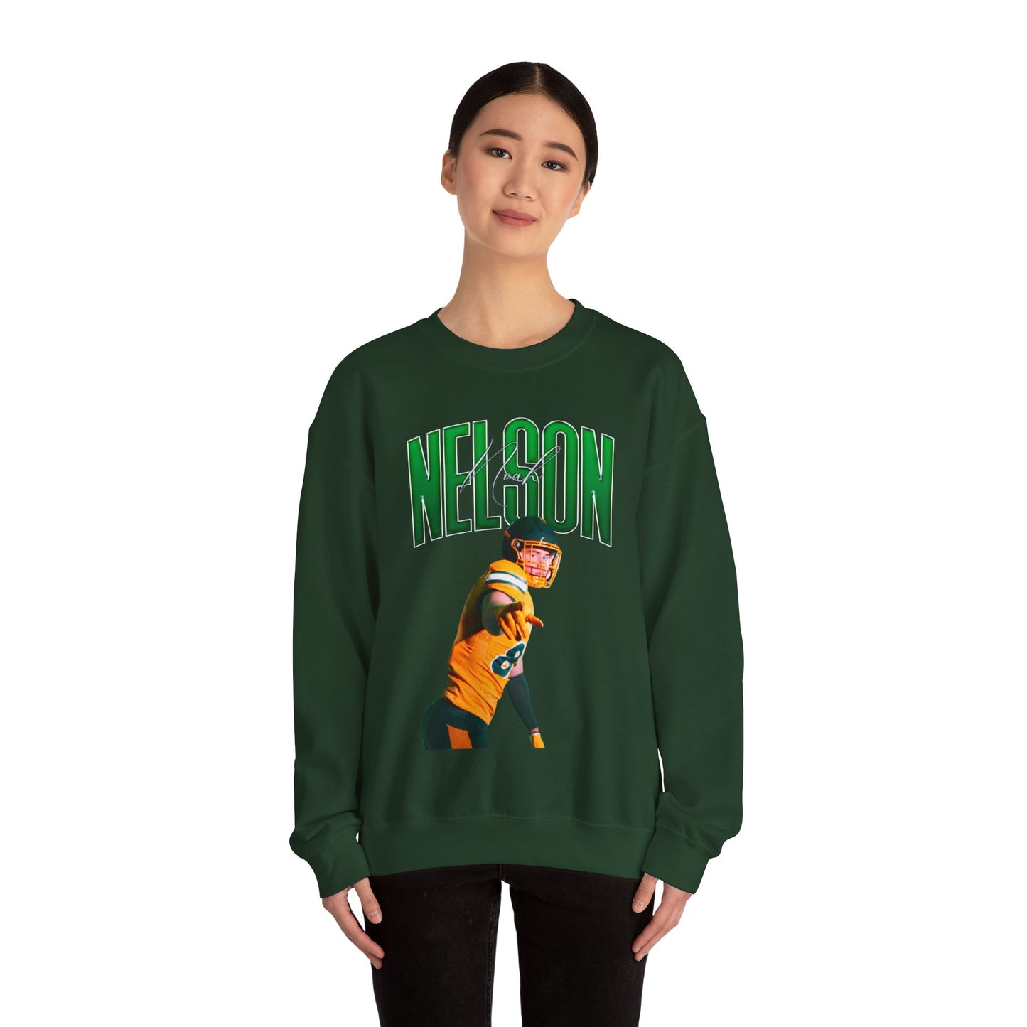 Noah Nelson Curved Combo Colored Crewneck Sweatshirt