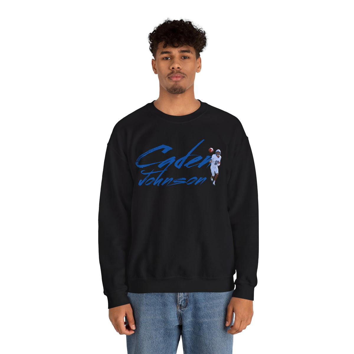 Caden Johnson Cursive Crewneck Sweatshirt