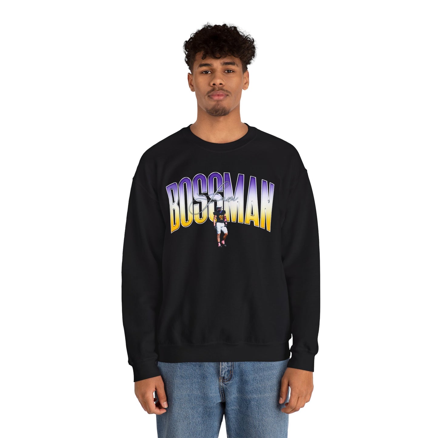 Sam Bossman Big Last Name Crewneck Sweatshirt