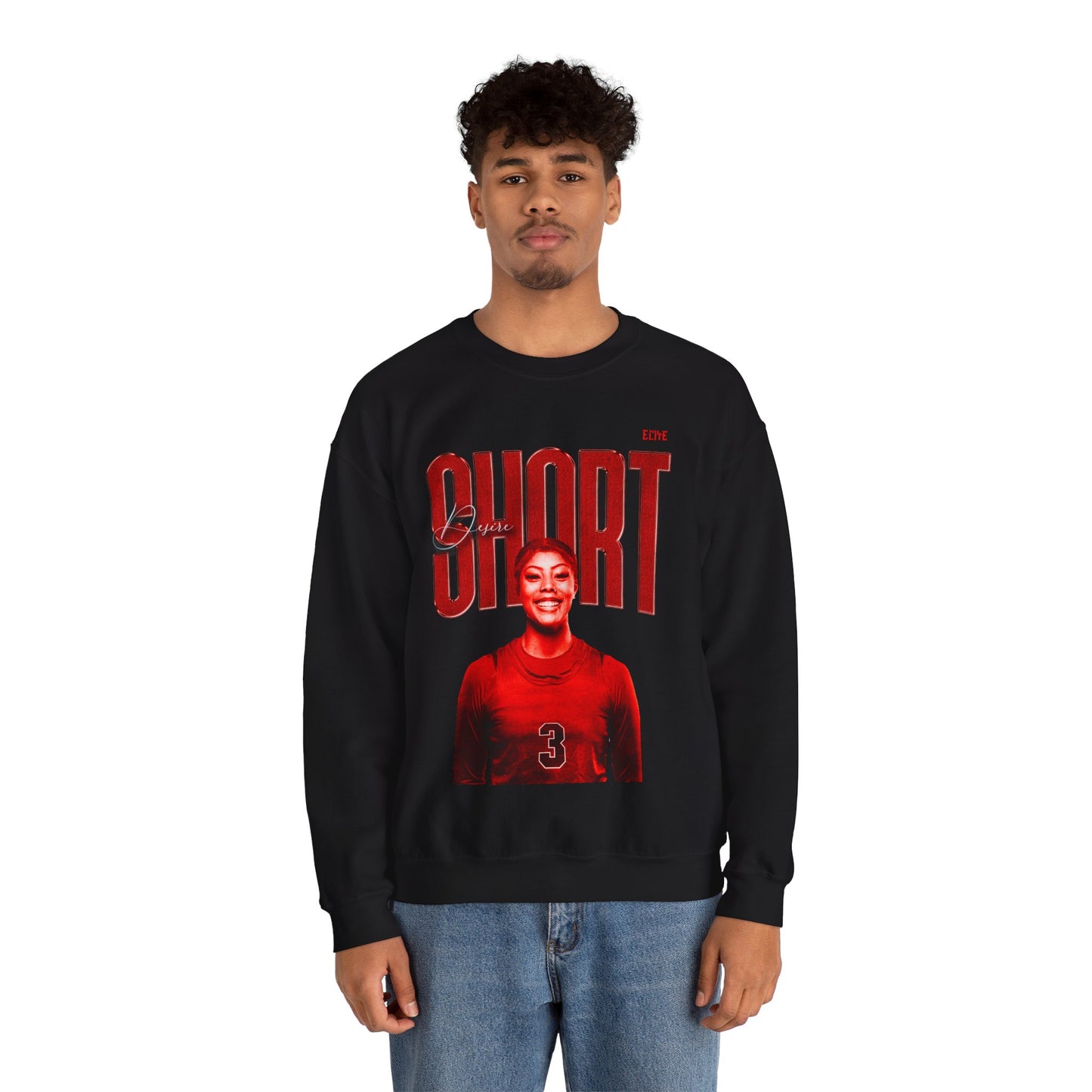 Desire Short Faded Glory Crewneck Sweatshirt