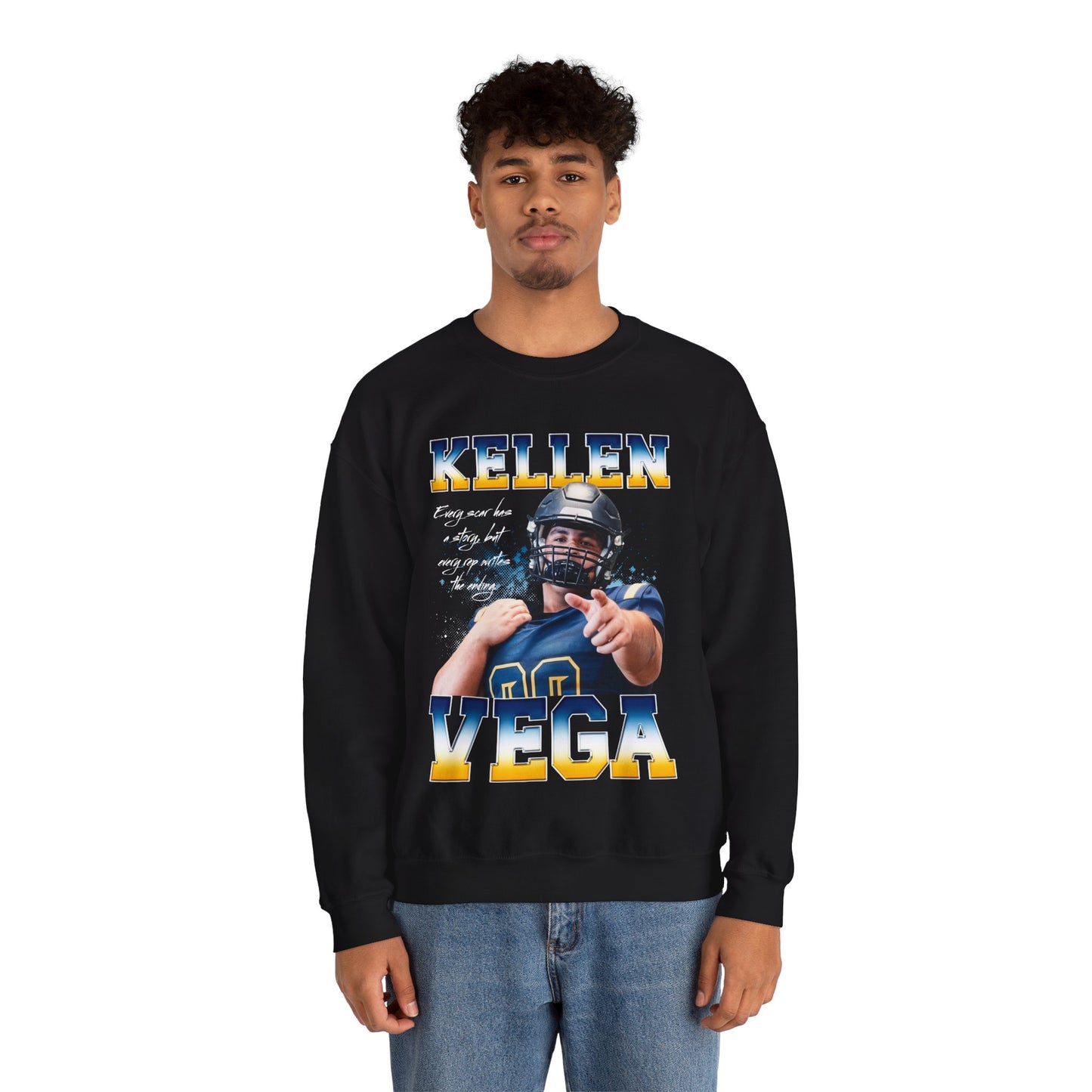 Kellen Vega Featured Quote Crewneck Sweatshirt