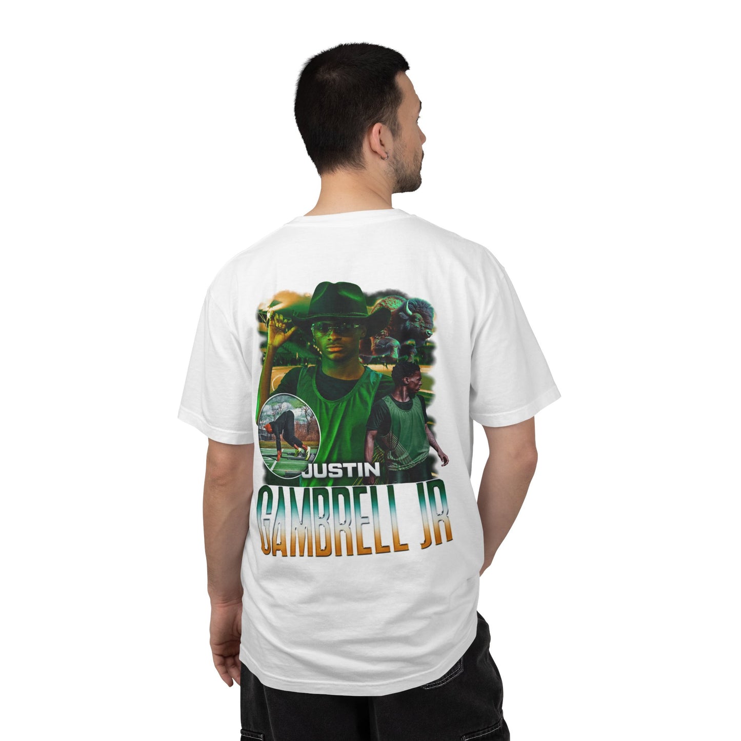 Justin Gambrell Jr. Logo Front & Back Premium Tee