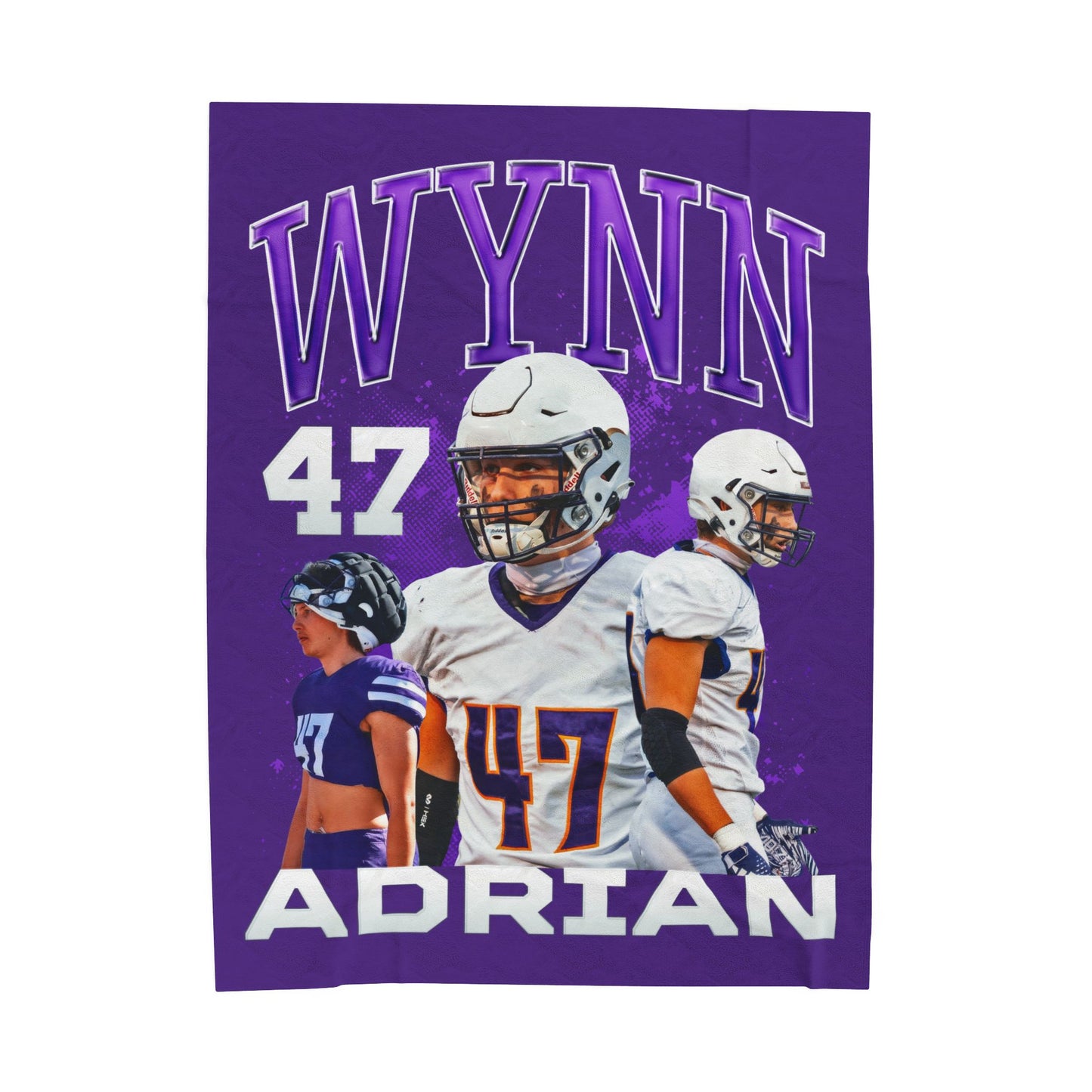 Adrian Wynn 60"-80" Plush Blanket